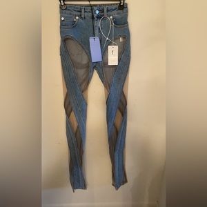 Mugler spiral jeans